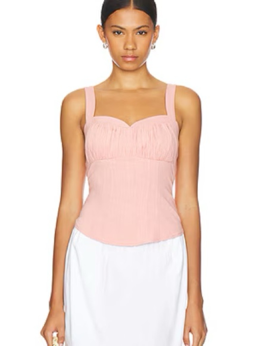 Free People NWT Sasha Corset Babydoll Coquette Top - Picture 2 of 11